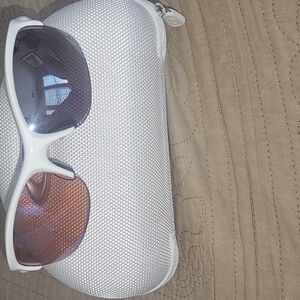 White Sunglasses with Case